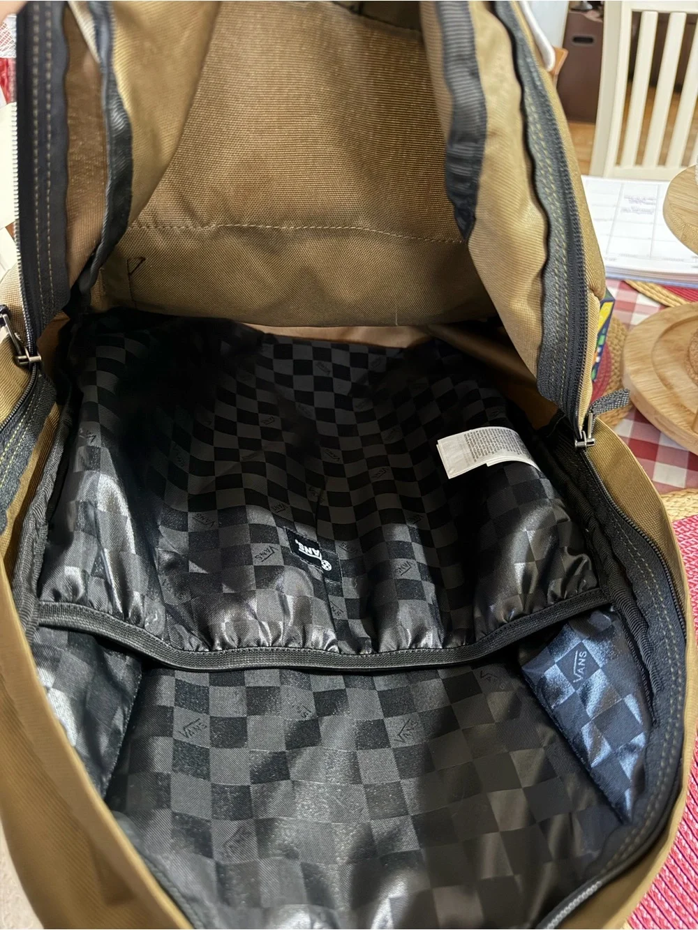 Vans Olive Green 'Off The Wall' Backpack